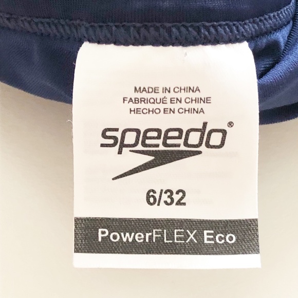 Speedo PowerFlex Eco Womens 1 pc Swimsuit Laser Sticks Pulse Flyback Sz 6/32 - Picture 4 of 5